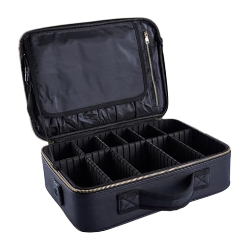 Trousse de maquillage en tissu Oxford durable avec finitions soignées
