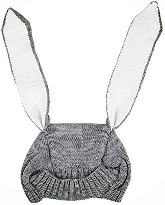 Crochet Earflap Pilot Hats Rabbit Ears Beanie Cap Winter Warm Knit Caps for Toddlers Baby Girls and Boys - Image 5