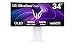 LG UltraGear™ 34GX90SA-W 34 Zoll Curved UWQHD OLED Smart Gaming-Monitor, webOS 24, 240Hz, 0,03ms, DisplayHDR True Black 400, AMD FreeSync Premium, 1x USB-C (65W), 2x HDMI 2.1, 1x DisplayPort 1.4, Weiß