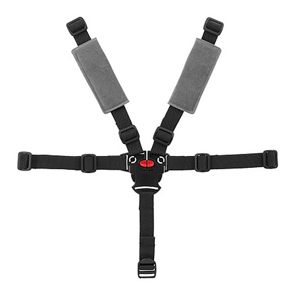 POLISPORT 8632100016 Replacement 5-Point Seat Belt + Padding for Bilby Maxi Chair in Black Colour