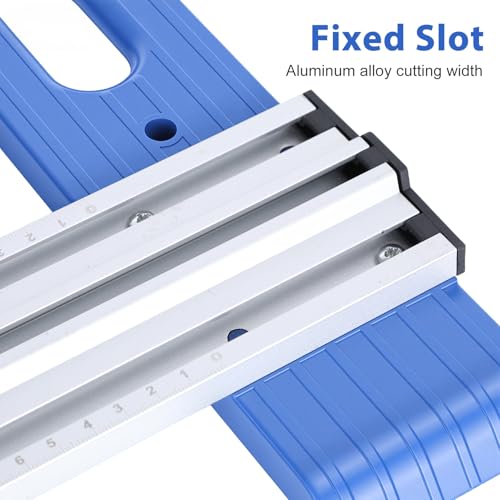 Circular Saw Guide Rail with Clamps, 25.59\" Adjustable, Converts Handheld Saw into Precision Cutting Tool, Compatible with Most Saws, Portable Cutting Jig for Woodworking & DIY Projects