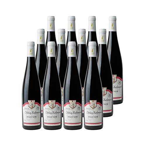 Alsace Pinot noir Rouge 2021 - Domaine OSTERTAG-HURLIMANN - Vin AOC Rouge d' Alsace - Lot de 12x75cl - Cépage Pinot Noir Cover