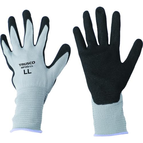 TRUSCO(トラスコ) ニトリル背抜き手袋MF LL MFNG-LL x 10 双【ケース販売】
