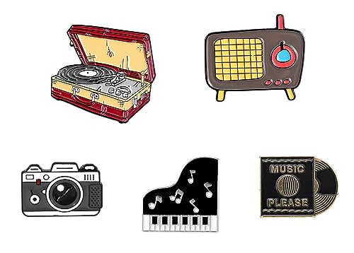 Image of YunZh Cute Enamel pins Set for Backpacks jacket Anime cartoon pins for Clothing Bags Jackets Accessory DIY Crafts pins, Metal, no gemstone