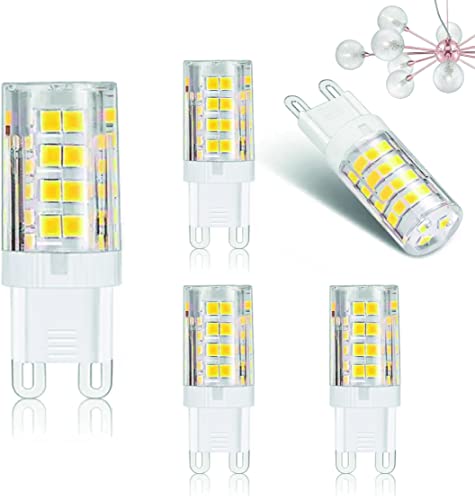 Kit 5 Lâmpada Halopin Led G9 5w Lustres E Pendentes Bivolte (BRANCO QUENTE)