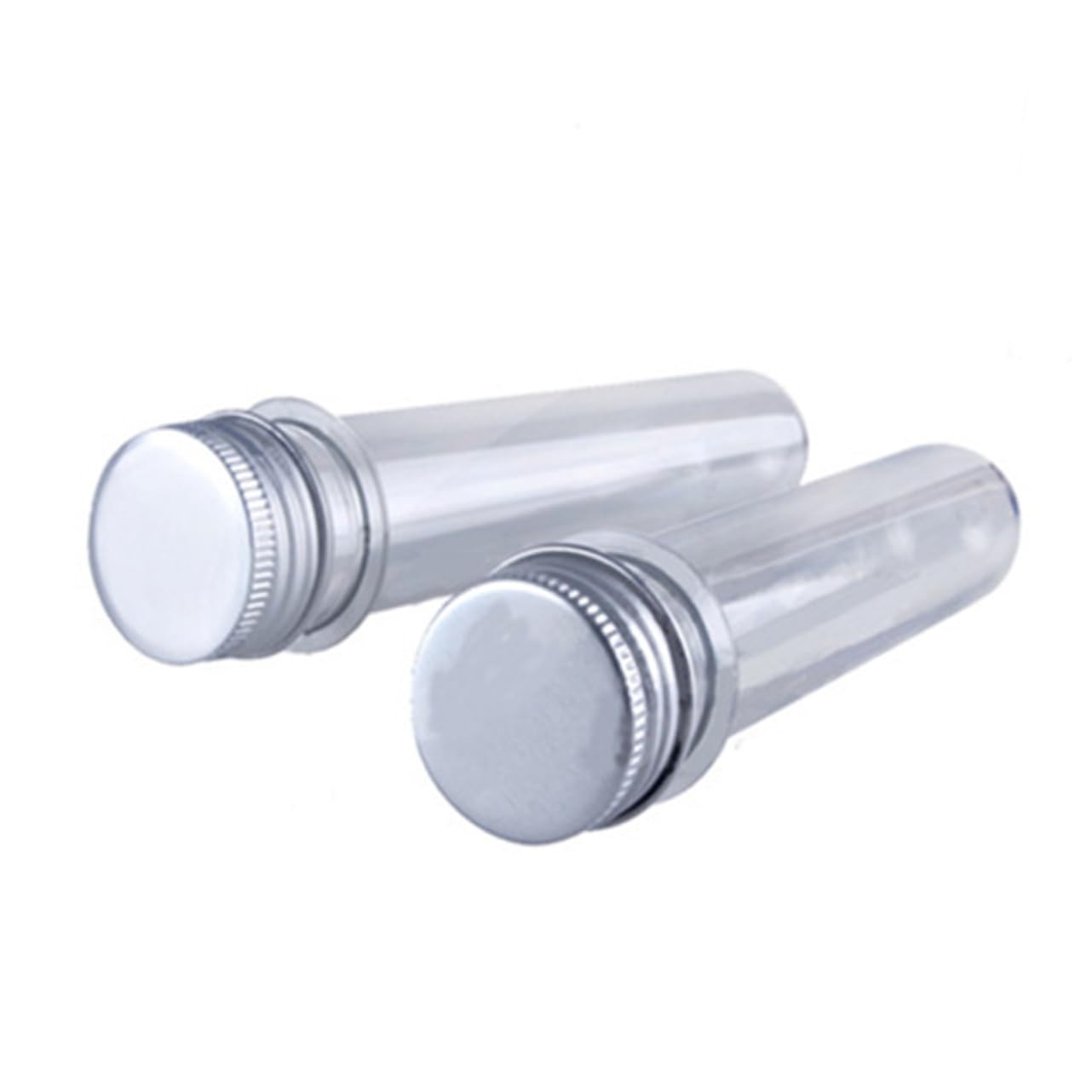 40ml Plastic Test Tube Bottle Set with Lids Lab Tube Storage for Beauty Products Cosmetics