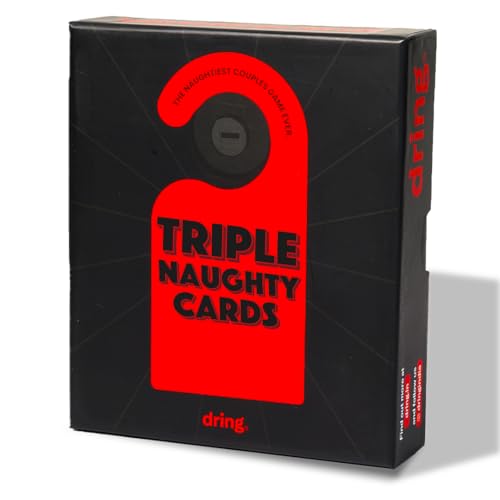 Image of Dring Ultimate Naughty Card Game for Couples - Triple Naughty Cards | Adult, 70 Cards & 3 Exciting Categories | Dare Based ActionCards | Truth & Dare Couple Game| Date Night & Romantic Gift