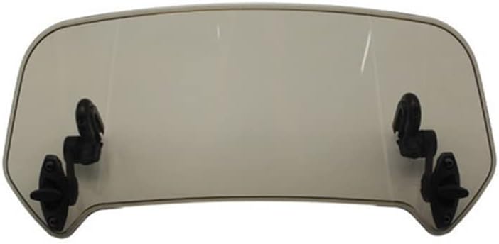 Universal Motorcycle Rise Adjustable Windscreen Extension Windshield Spoiler Air Deflector Large Brown