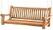 Produktbild CLP Schaukelbank Joyce Aus Massivem Teakholz I Wetterfeste Holzschaukel Inklusive Befestigungsmaterial I Pflegeleichte Hollywoodschaukel, Farbe:Teak, Größe:150 cm