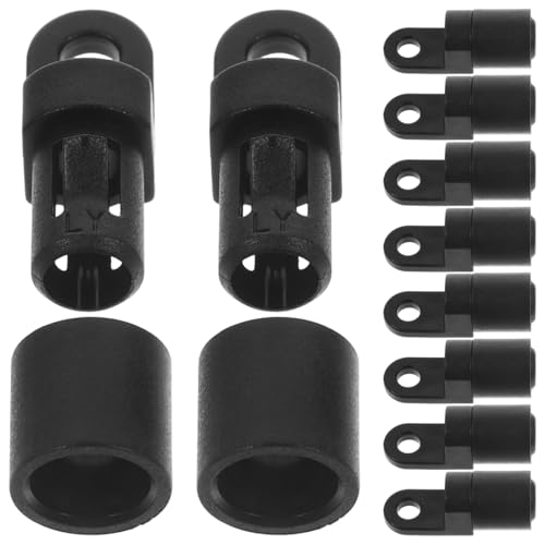 ULTECHNOVO Bungee Shock Cord End Elastic Cord End Hooks Elastic Cord Terminal Ends Elastic Cord Rope Bungee Cord Kit for Kayaks Boat 10pcs (Type B)