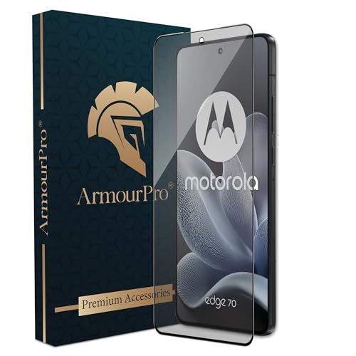 Image of ArmourPro Anti Glare Matte Tempered Glass for Motorola Edge 70 - Anti Fingerprint Screen Protector, 9H Scratch Resistant, Smooth Touch, Edge-to-Edge Full Coverage