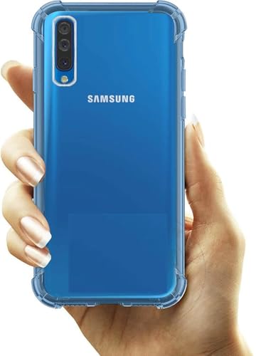 Image of BOXXO Flexible Back Cover for Samsung Galaxy A30s | Back Cover Transparent Clear Shockproof Case Four Corner Protection | Slim Protective Mobile Phone Cover for Samsung Galaxy A30s