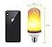 S.A.Pro LED Flame Effect Light Bulbs A Bright Set of Decorative, Low Voltage, Real Flame Effect LED Lamps for a Glowing Amber fire Atmosphere in Your Home | 2X 10W Bulbs with Edison E26 Bases
