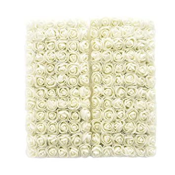 ALEVAN Artificial Flower for Valentines & DIY Mini Small Artificial Floral Fake Foam Rose for Crafts, Festival, Home Decoration, Pooja Room Decorations 144 pcs (White) (B0BN36L8VX) Amazon Price History, Amazon Price Tracker