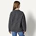 Amazon Essentials (Demi's Pick) Women's Oversized-Fit Faux Mohair Crewneck Sweater, Charcoal Heather, Large