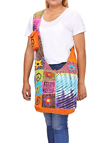 Image of THE COLLECTION ROYAL Hobo Crossbody Bags for Women, Boho Purse, Boho Bag | Hippie Bag, Indie Tote Bag, Cloth Purse for Women