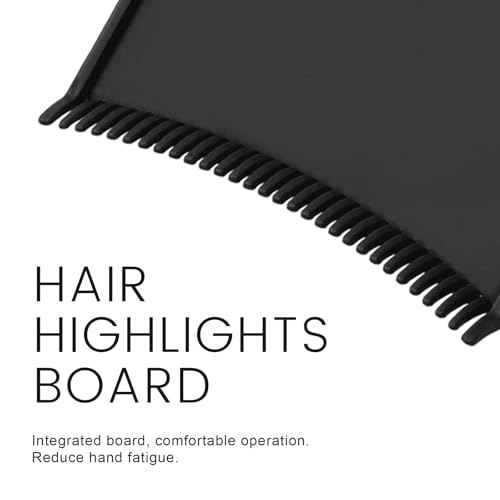 balayage board 1 pcs highlighting board hair coloring paddle balayage highlighting board with teeth hair dye tools highlighting paddle for barber salon hairstylist hair dying tools black