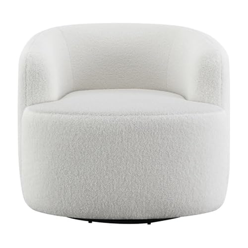 Sillón giratorio piel sintética natural 88.9 cm menta miniatura 4