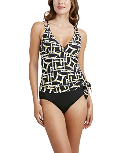 Tankini convertible Tahari pour femme maillot deux pièces bretelles