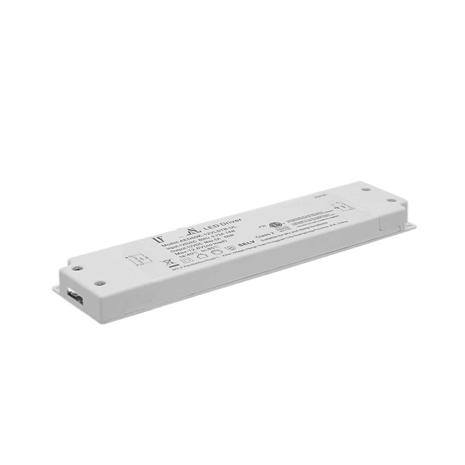 US Standard Constant Voltage dimming Driver 60W/12V, high Compatibility, no Flicker, high Power AED60K-12VLSTB-UL