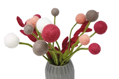 Én Gry & Sif Flores de estilo escandi, fieltro natural, mano de mada justa, decoración de Pascua, ramo de flores Frida
