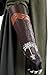 hahomin Mens Aragorn Costume Cloak Lord Ring Brown Vest Tunic Hooded Cape Jacket Shirt Pants Accessory Sword Wrist Full Set (Olive Green, Large)