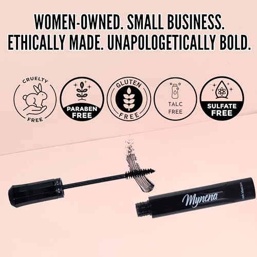 Image of Mynena Blue Waterproof Lash Tubing Mascara | Smudge-Proof Flake-Free Long Lasting Lightweight Eyelash Extension Effect | Lengthening Defining Curling Buildable Formula Eye Makeup