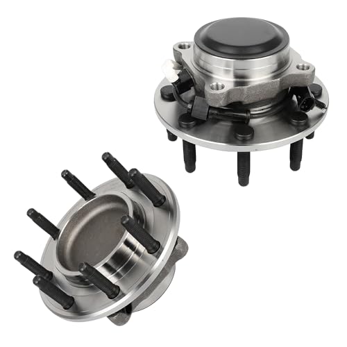 Image of ECCPP 2PC 515087 Wheel Hub for Chevrolet Silverado 3500 Classic 2007 | for Chevrolet Silverado 3500 2001-2006 8 lugs w /ABS Sensor Pre-Greased Sealed