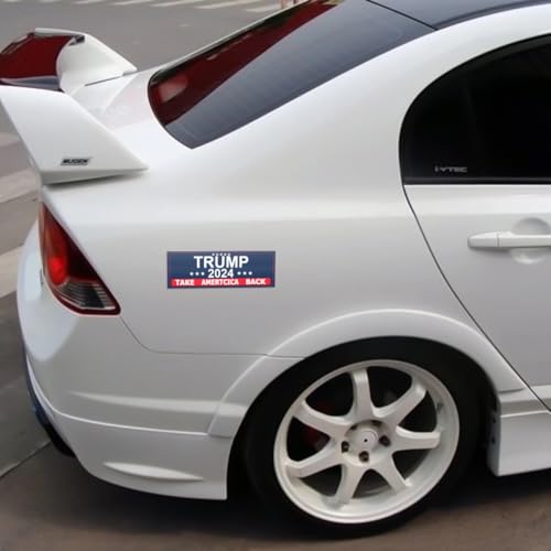 Image of Mandark 5PCS Car Trump 2024 Stickers, President Donald Trump Take America Back Vinyl Decals for Vehicle Bumper Window Laptop, Self-Adhesive Auto Decor Sticker, Universal for SUV, Truck, RV (Blue)