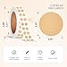 1/4 Inch Circle Sticker Labels, 0.25 Inch Round Adhesive Color-Code Dot Stickers, 1000 Dot Label Stickers for Office and Marking (Kraft Brown)