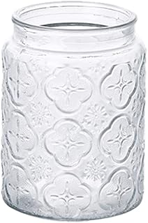 HeyDear 保存容器 700ml 気密ガラス瓶 食品保存 お茶/コーヒー豆/砂糖に最適 密封竹蓋付き 大容量 ストレージジャー (1個入り,ふたがない)