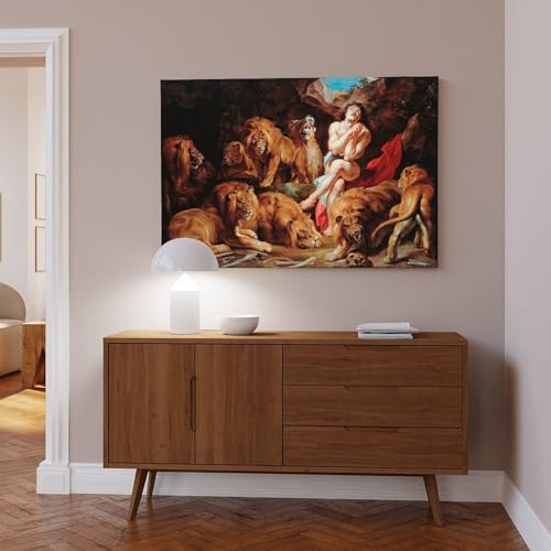 Toile Daniel in The Lions Den Rubens solution déco murale pour petit bureau vide