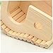 Kisangel Solid Wood Cabin Guinea Pig Toy Nest Moveable Hamster House Door Wooden Hut for Hamster Pet Mice Small Animal