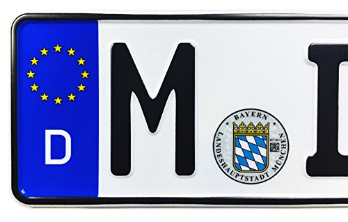 Z Plates Compatible With Bmw Munich Front German License Plate (Plate And Frame) #TOP5