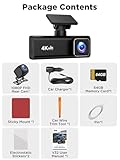 SAVUSCAM Dash Cam 4K + 1080P, WiFi Dash Cam Front and Rear, 64GB SD Card Included, Dual Car Camera Dashcam with Night Vision, WDR, 170° Wide Angle, G-Sensor, App Control, Loop Recording - Image 9