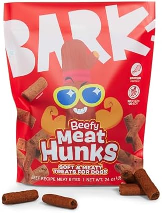 Barkbox Beefy Meat Hunks - Savory Beef Recipe with Protein-Packed...