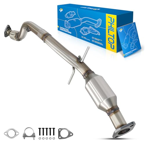 PHILTOP High Flow Rear Catalytic Converter Kit Direct-Fit 55637, 643091, 50510 Compatible with Chevrolet 2011-2015 Cruze 1.4T, 2016 Cruze Limited 1.4T, with O2 Port, EPA Compliant