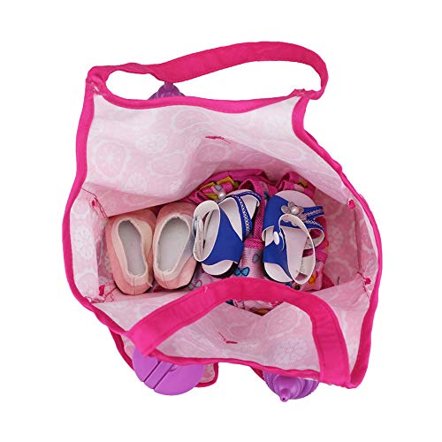 SOTOGO Baby Doll Carrier and Doll Tote Bag Doll Backpack Carrier for American Doll 15 Inch to 18 Inch Dolls - Thumbnail 5
