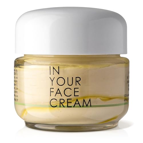 IN YOUR FACE Cream Luxurious Anti Wrinkle Cream Deeply Hydrating Face Moisturizer with Coenzyme Q10 & Vitamin C Anti Aging Skin Care for Smoother Firmer Youthful-Looking Skin