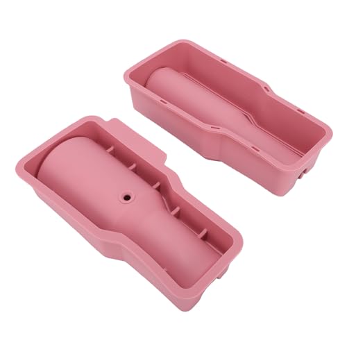 Bandeja de silicón para hacer hielo color rosa miniatura 1