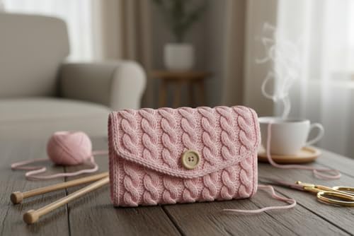 Image of ProKart Premium 4-Ply Woolen Knitting Yarn | 100g Baby Pink Hand Crochet Soft Wool for Sweaters, Scarves, Hats, Baby Clothes & DIY Craft Accessories (1 Ball x 100g) - PRO10