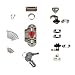 Produktbild Gedotec Zylinder-Drehstangenschloss Möbel-Aufschraubschloss Kleider-Schrank | Möbelschloss Anschlag LINKS | Zylinderschloss Dornmaß 25 mm | Stahl vernickelt | 1 Set - Schrank-Schloss für Schranktüren