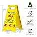 2 Pack Kids at Play Safety Signs for Street, Children at Play Safety Signs with Reflective Tape 17.5