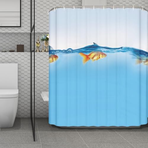 Rideau douche 180x220 tissu polyester imperméable décoration bain - 2