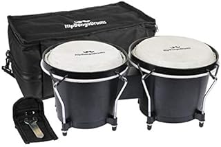 Bongo Drum Set for Adults Kids Beginners Professionals, Upgrade Packaging, Set of 6 and 7 inch Tunable Percussion Instruments, Natural Animal Hides Hickory Shells Wood Metal with Tuning Wrench