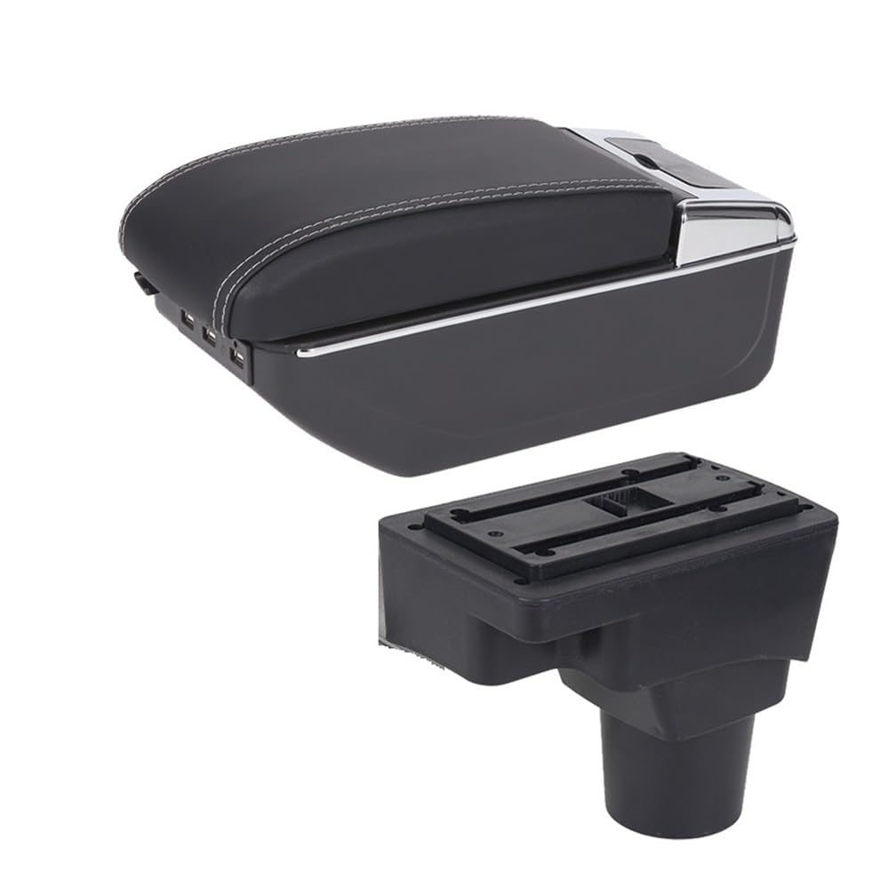 Aierdeyp B3 Black White 7Usb Car Armrest Box For Chevrolet For Sonic For Aveo Lova T250 T300