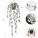 COCOBOO 1pcs Artificial Hanging Plants, Fake Potted Eucalyptus Faux Hanging Plant for Wall Room Home Indoor Outdoor Shelf Decor