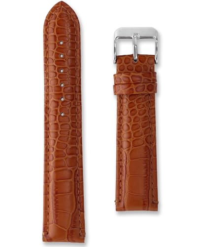 Correa de reloj de cuero marrón para lucir un estilo elegante en la oficina y eventos