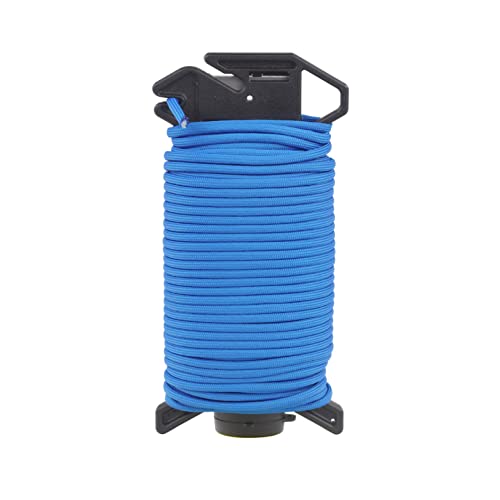 Atwood Rope MFG Ready Rope™ 550 Paracord 100 Feet 7-String Core Nylon Parachute Cord Outside Survival Gear Made in USA | Lanyards, Bracelets, Handle Wraps, Keychain (Blue)
