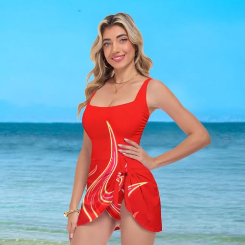 Robe de bain gainante effet galbant et ventre plat